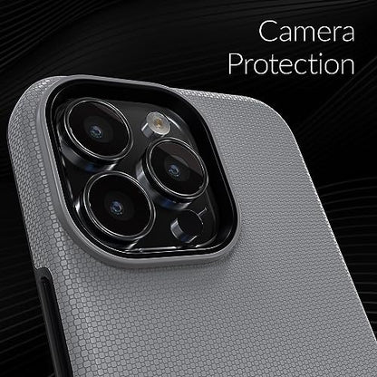 Crave Dual Guard for iPhone 15 Pro Max Case, Compatible with MagSafe Shockproof Protection Dual Layer Case for Apple iPhone 15 Pro Max (6.7") - Slate - color: Slate