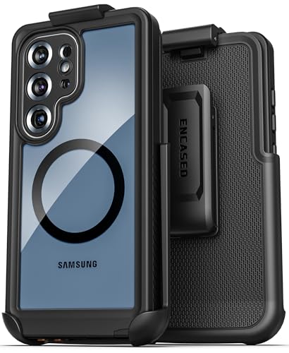 Encased Waterproof Belt Case for Samsung Galaxy S25 Ultra with Holster Clip [Full-Body] 360 Protective Cover with Built-in Screen Protector (IP68, Submersible) - size: S25 Ultra
