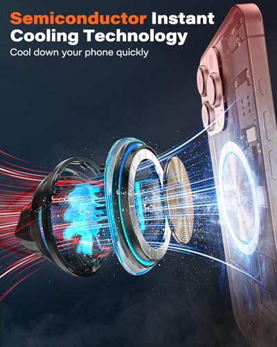 A2C Qi2 15W Fast Charging Magnetic Wireless Car Charger Dual Cooling System