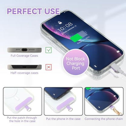 VVAAGG Cell Phone Lanyard for iPhone Crossbody Phone Strap - color: Purple