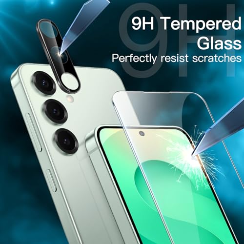 JETech Screen Protector for Galaxy S25 Plus, 2+2 Pack - size: Galaxy S25 Plus