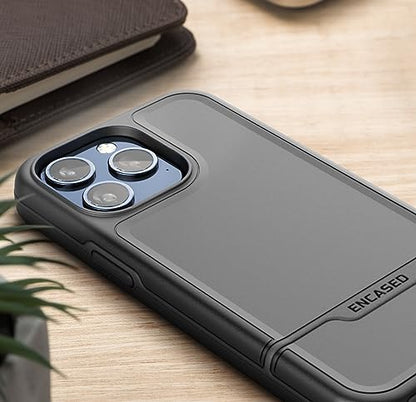 ENCASED Shockproof Case Compatible with iPhone 16 - Ultra Protective Heavy Duty Magnetic Phone Cover, Rebel Series (Black, iPhone 15 Pro Max) - color: Black, size: iPhone 15 Pro Max