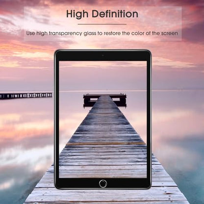 OMOTON 3 Pack Screen Protector for iPad 6th 5th Generation, Tempered Glass Screen Protector Compatible with Apple iPad Pro 9.7 / iPad Air 2 / iPad Air 9.7 Inch with Alignment Frame, Case Friendly - size: iPad 9.7'' Gen 6/5