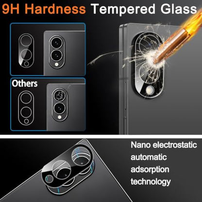 Ferilinso Screen Protector for Samsung Galaxy Z Fold 8, Tempered Glass Back - size: Samsung Z Fold 8 7.6IN