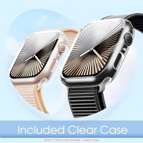7 Packs Screen Protector for Apple Watch Series 10 42mm, Upgrade Flexible TPU Film for iWatch S10,HD Clear, Anti Scratch 0 Bubble, HD Touch Sensitive (Series