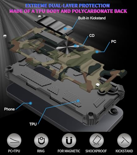 for Samsung Galaxy S26 Plus Case Camo Phone Case, Army Green - color: Army Green, size: Samsung Galaxy S26 Plus 5G