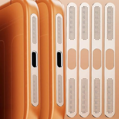 4Pcs Metal Phone Charging Port Dustproof Net Sticker Self-Adhesive Phone Speaker Anti-Scratch Protective Cover for iPhone 17 (17promax,5cm) - color: 17promax,5cm