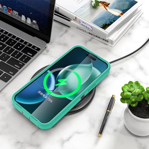 Designed for iPhone 11 Pro Max Case,Green Rose | Compatible with MagSafe,Double protection,Tough Durable,Detachable back clip,Dustproof,No Fading,No Yellowing,Non-Slip - color: Green Rose, size: iPhone 11 Pro Max 6.5"
