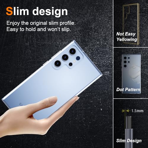 Crystal Clear Samsung Galaxy S22 Ultra Case.Soft Slim Fit Transparent Plastic TPU Protective Silicone Cover Phone Case for Samasung S22 Ultra [Slim Thin & Comfort Grip] [Shockproof] - size: galaxy s22 ultra case