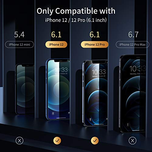 UNBREAKcable Privacy Screen Protector for iPhone 12/12 Pro, 2-Pack - size: iPhone 12/12 Pro