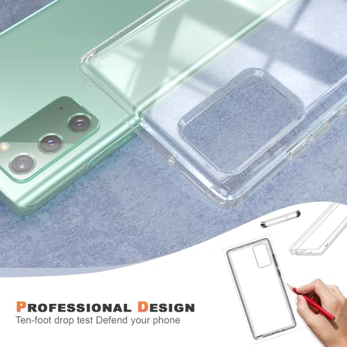 ANNSD for Samsung Galaxy Note 20 Case,Slim Flexible Soft TPU Shockproof Full Body Protective Cover,Accurate Buttons, Comfortable Feel(Clear) - size: for Samsung Galaxy Note 20 5G