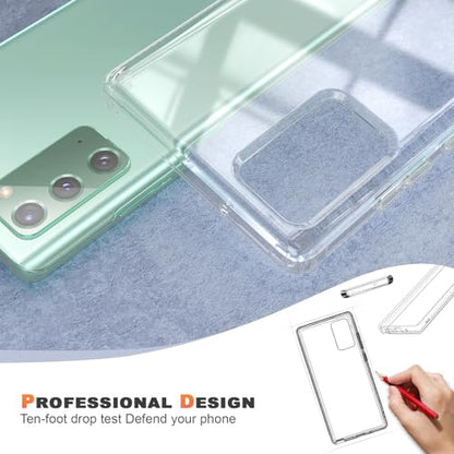 ANNSD for Samsung Galaxy Note 20 Case,Slim Flexible Soft TPU Shockproof Full Body Protective Cover,Accurate Buttons, Comfortable Feel(Clear) - size: for Samsung Galaxy Note 20 5G