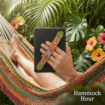 Threetols Hand Strap for Kindle Accessories High-Elasticity Versatile Hand Strap Lightweight Finger Grip Holder（Light Green - color: style 4