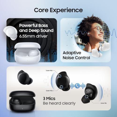 Samsung Galaxy Buds Core SM-R410 (2025) | Latin American Stock | Bluetooth 5.4 | Active Noise Cancelation | up to 35h Continuous Music Playblack - (White) - color: White