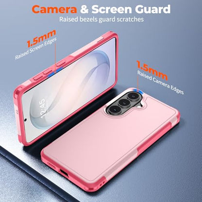 zapica Designed for Samsung Galaxy S26 Case, Light Pink | Military Grade Drop Protection, Dual Layer Structure Design, Heavy Duty Shockproof Non-Slip Phone Cover - color: Light Pink, size: Samsung Galaxy S26 6.3''