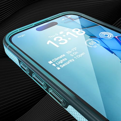 Crave Dual Guard Compatible with iPhone 16 Case, Compatible with MagSafe Shockproof Protection Dual Layer Case for Apple iPhone 16 (6.1") - Aqua - color: Aqua