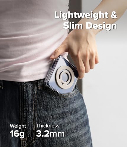 Ringke Dual Magnetic Silicone Ring [Compatible with MagSafe] Phone Grip, Dual-Sided Powerful Magnet, Lightweight (0.04 lb) & Super Slim (0.13 in) Soft Holder for iPhone, Galaxy, Pixel - Warm Gray - color: Warm Gray