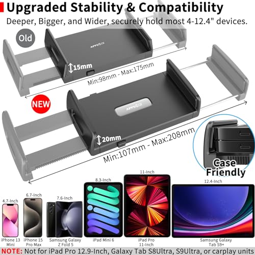 APPS2Car Tablet Car Mount Holder for iPad Truck Holder Long Arm Extension - style: 1st Generation