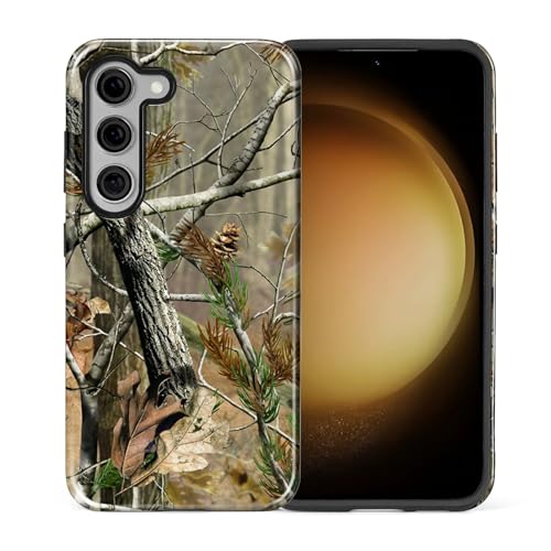 Case for Samsung Galaxy S23, Hybrid 2-Layer Case, Shockproof Military-Grade Protection Durable Anti-Scratch Phone Case for Woman Man Boy Girl, Real Jungle Camo - color: Real Jungle Camo, size: Galaxy S23