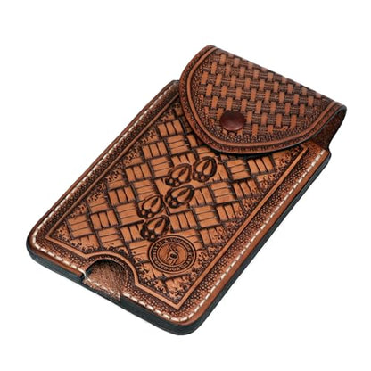 Leather Cell Phone Belt Holster EDC Case Fit for iPhone 17 16 15pro,Pixel