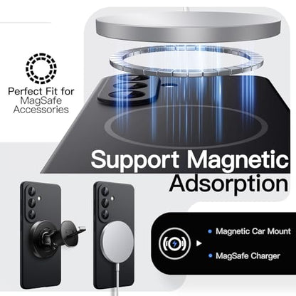 JETech Magnetic Slim Case for Samsung Galaxy S26, Black - color: Black, size: Galaxy S26
