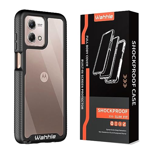 Compatible with Moto G Stylus 5G 2023 Case, Built in Screen Protector Full Body Shockproof Slim Fit Bumper Protective Phone Cover Men Women-Black/Clear - size: Moto G Stylus 5G 2023