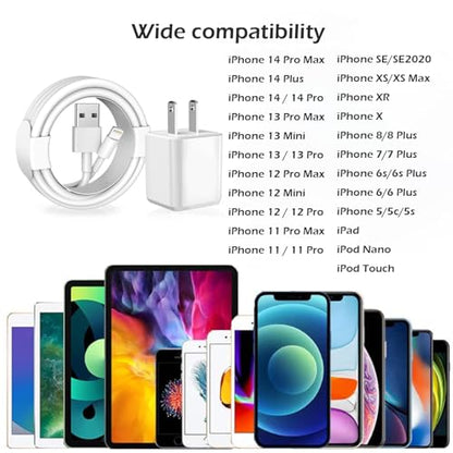 Charging for iPhone Charger [Apple MFi Certified]2Pack Lightning Cable Data - size: 3FT