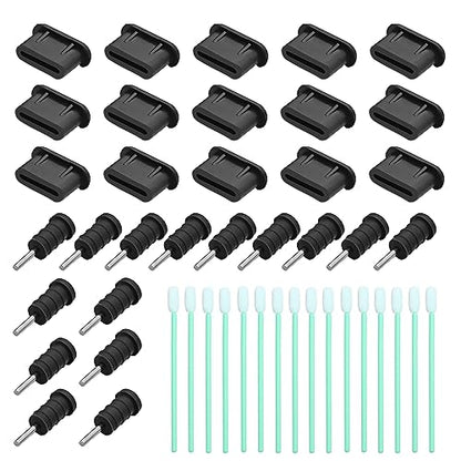 USB C Dust Plug, USB Type C Charging Port Dust Covers Protectors Caps with 3.5mm Headphone Jack