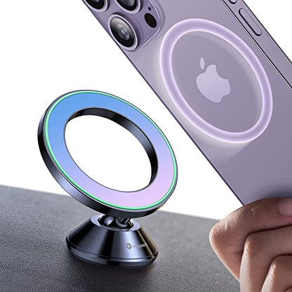 VICSEED Ultra Mini for MagSafe Car Mount Magnetic Phone Holder for Dash - color: Violet-blue Gradient