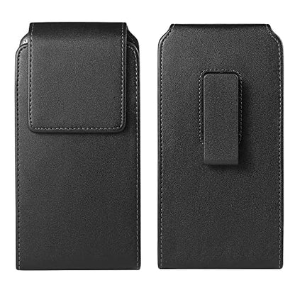 Large Phone Holster Pouch Holder Swivel Belt Clip Case for Motorola Moto G Power 2022 2021 G Stylus 5G G Play G Pure G9 Plus/Samsung Galaxy A14 A04e A03 A73 A12 S23 Ultra/TCL 30 XL 20 SE/LG V60