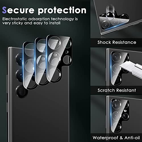 2+2 Pack for Samsung Galaxy S25 Ultra Screen Protector Privacy Film [Not Glass] With Camera Lens Protector, Easilier Fingerprint Unlock, Anti-Spy Flexible,Full Coverage，Anti-Scratch Shock-Resistant - size: S25 Ultra