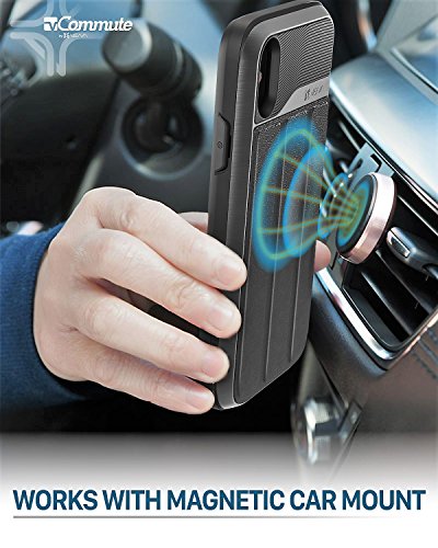 VENA vCommute for iPhone Xs/X Wallet Case, Space Gray - color: Black, size: iPhone X/ XS