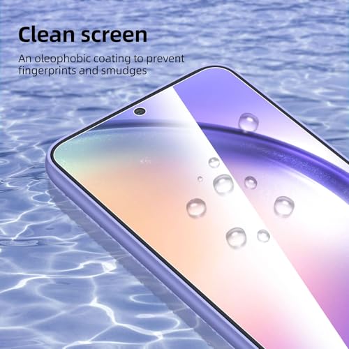 NEW'C 3 Pack Designed for Samsung Galaxy A54 5G, Screen Protector Tempered Glass, 9H Hardness, HD Screen Protector, 0.33 mm Ultra Clear, Ultra Resistant - size: A54 5G 6.4 inches