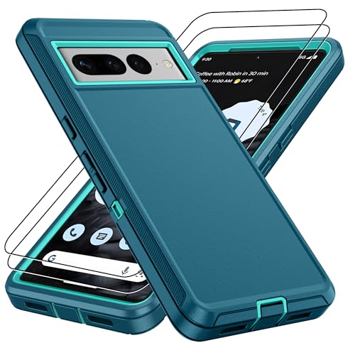 Pilaru for Google Pixel 7 Pro Case,Pixel 7 Pro Case with 2Pcs HD Screen Protector, Military Grade 3 in 1 Shockproof/Dustproof/Drop Proof Military Grade Protective Cover for Pixel 7Pro-Green - color: Green, size: Google Pixel 7 Pro
