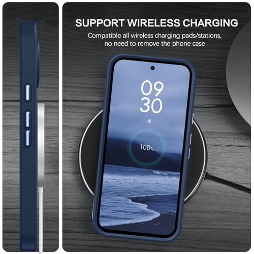 BENTOBEN for Google Pixel 9 Case [Compatible with Magsafe] Translucent Matte Magnetic Pixel 9 Case Slim Thin Shockproof Women Men Girls Boys Protective Phone Cases for Google Pixel 9 6.3", Navy Blue - color: Navy Blue