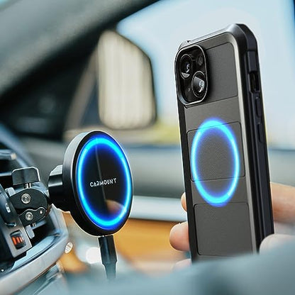 ENCASED Compatible with iPhone 15 Case - Military Grade Protection with 360 Rugged Full-Body Coverage (iPhone 15) Black - size: iPhone 15