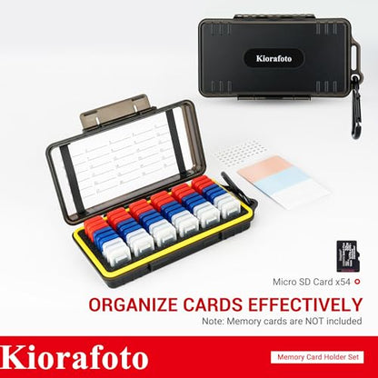 Dual Protect Micro SD Card Case with 54 PCS Clear Memory Card Holders - color: for 54 Micro SD（With Box）