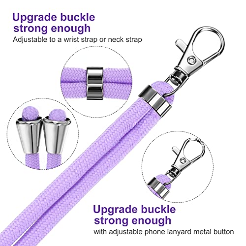 Weewooday 4 Pcs Phone Lanyard Crossbody Phone Strap, Solid Color Series - color: Solid Color Series
