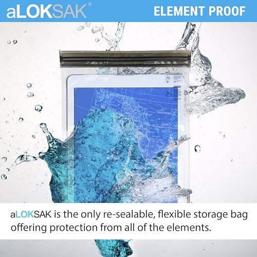 LOKSAK - aLOKSAK Waterproof Cellphone Dry Bags - Airtight Underwater Phone Pouch - Touch Screen Compatible - Diving Certified - size: 9 x 6 inch - 2 Pack