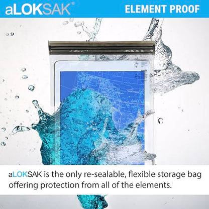 LOKSAK - aLOKSAK Waterproof Cellphone Dry Bags - Airtight Underwater Phone Pouch - Touch Screen Compatible - Diving Certified - size: 9 x 6 inch - 2 Pack