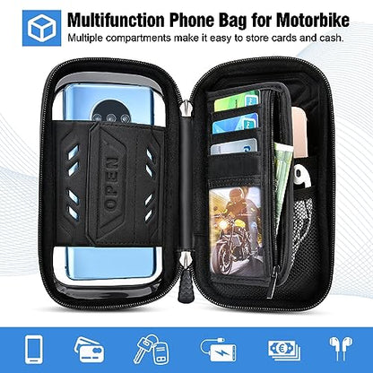 Waterproof Motorcycle Phone Mount Rearview Mirror Phone Holder