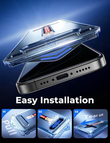 MAGIC JOHN for iPhone 16 Pro Max Privacy Screen Protector Anti Spy - size: iPhone 16 Pro Max-6.9 inch