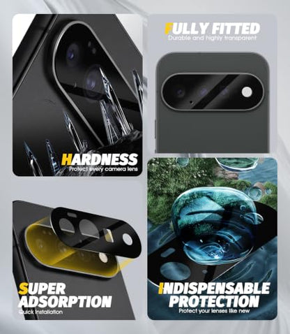 Orzero (5 Pack Camera Lens Protector Compatible for Google Pixel 11, Protector de Cámera Tempered Glass 9H Precise Camera Cutouts Anti-Scratch Does Not Affect Night Shots and Flash - size: Google Pixel 11