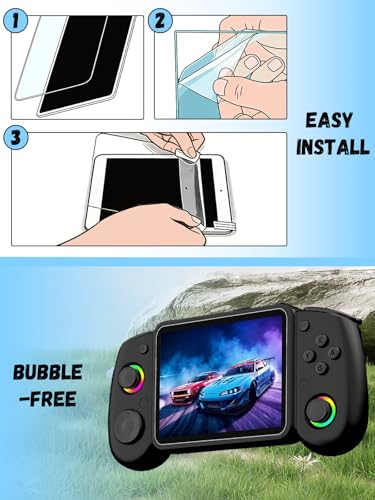 [2 Pack] for RG43H PRO Retro Handheld Game Console 4.3“ Hydrogel Film Screen Protector. Self-Healing Anti-Scratch Bubble Free Easy Installation.