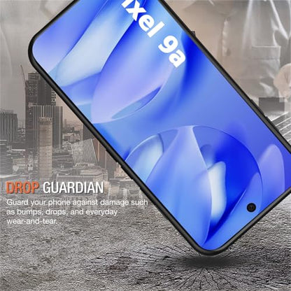 Battery Case for Pixel 9a,10000mAh Portable Protective Smart Wireless Charging Case Support Carplay Compatible with Pixel 9a(6.3 inches) Rechargeable Extended Battery Charger Cover(Black) - size: for Pixel 9a