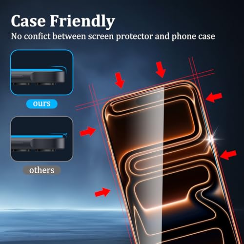 2+1+2 Pack Screen Protector for iPhone 17 Pro Max - size: 17 Pro Max