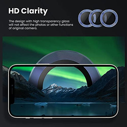 Tensea Camera Lens Protector Ring for iPhone 13 Pro - iPhone 13 Pro Max - color: Sierra Blue
