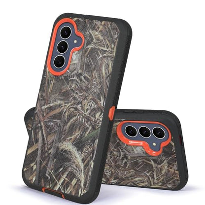 Compatible for Samsung S25 FE, Built in Screen Protector, Belt Clip Holster Heavy Duty Defender Case Dustproof Shockproof Protection (Camo) - color: Camo