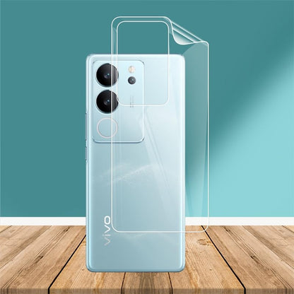 Ultra Thin Hydrogel Film for vivo V29 5G 6.78" Clear Soft TPU Front Back Full Cover Screen Protector Film (Back Film,vivo V29 5G) - color: Back Film
