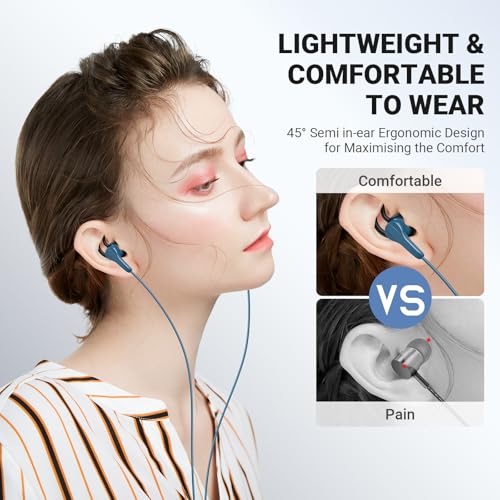 USB C Headphones Wired for iPhone 17 Air 16 15 18 Pro Max Duo Plus, Blue - color: LakeBlue